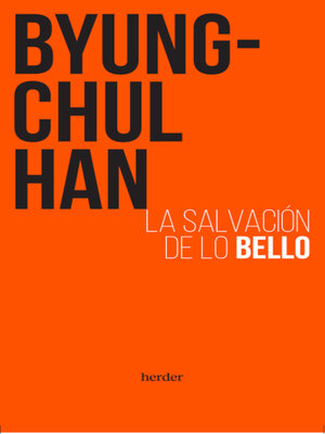 cover image of La salvación de lo bello
